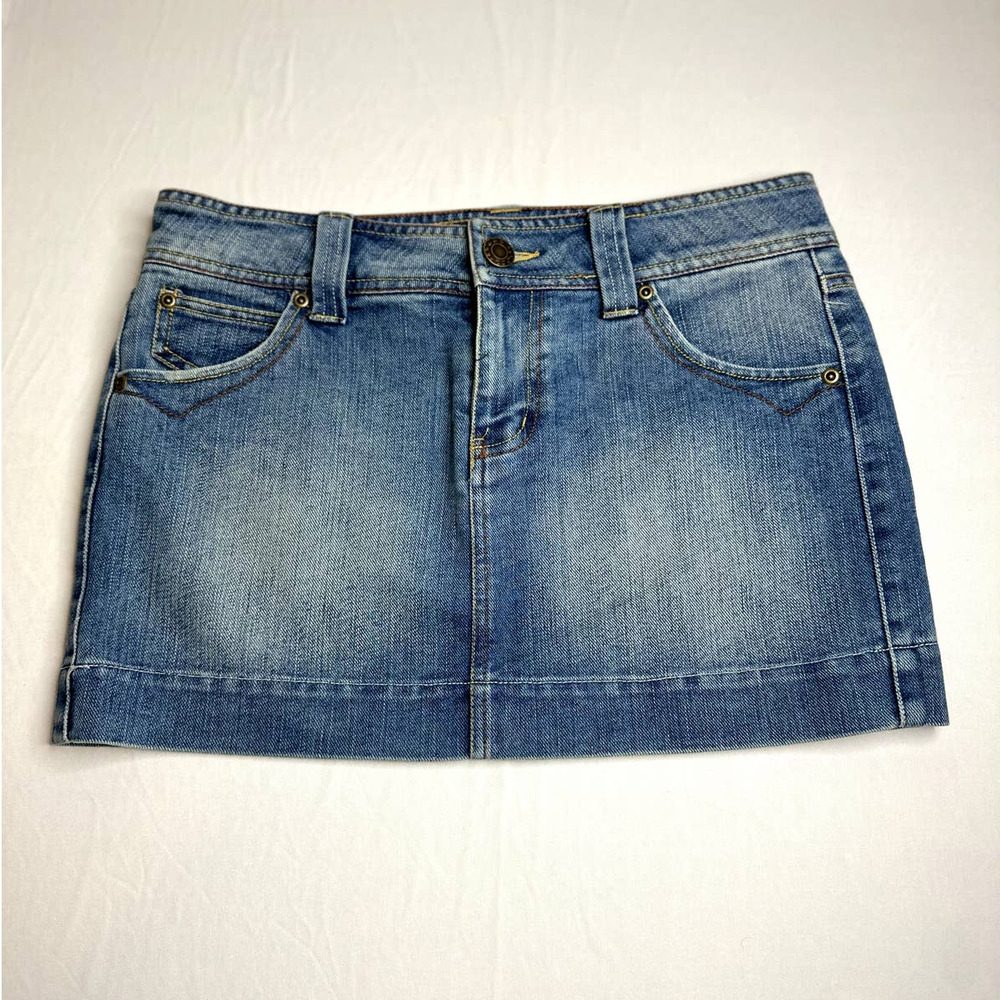 WEAR IT DECLARE IT BLUE DENIM SKIRT SIZE 7 - Picture 2 of 10
